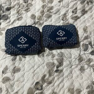 Sperry Navy Blue Reusable Bag set of 2